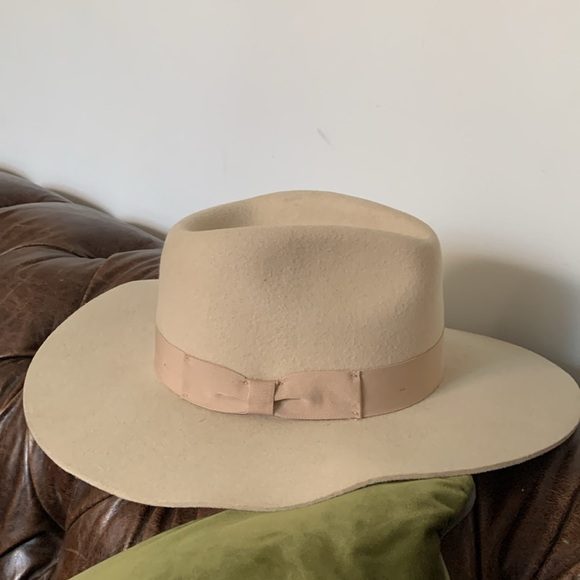 Wyeth Wool Tan Fedora Oatmeal Hat wool‎